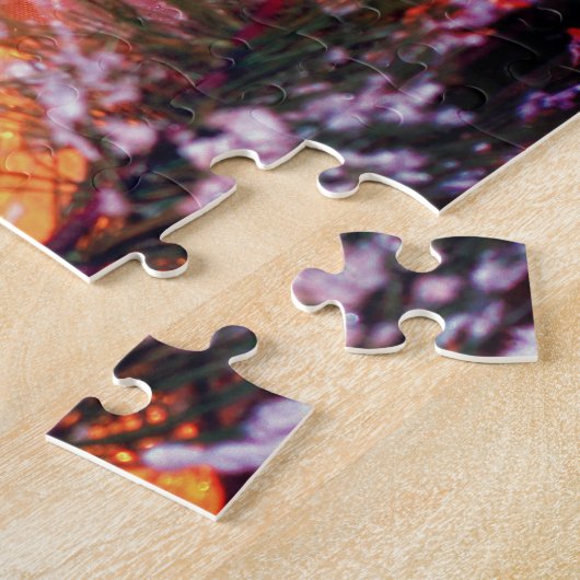 Gloeiend Cadeau Kerstvakantie Legpuzzel (Zijkant)