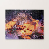 Gloeiend Cadeau Kerstvakantie Legpuzzel (Horizontaal)