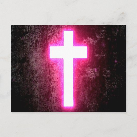 Gloeiend Cross Briefkaart (Voorkant)