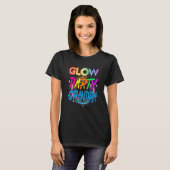 Gloeiend Feest Opa   Verfspat Effect Gloeiend Fees T-shirt (Voorkant volledig)