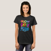 Gloeiend Feest Stiefvader   Verfspat Effect Gloeie T-shirt (Voorkant volledig)