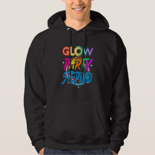 Gloeiend Feest Stiefvader Verfspatten Effect Glo Hoodie