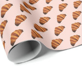 Gloeiend Frans croissant inpakpapier (Sinaasappel) (Rol Hoek)
