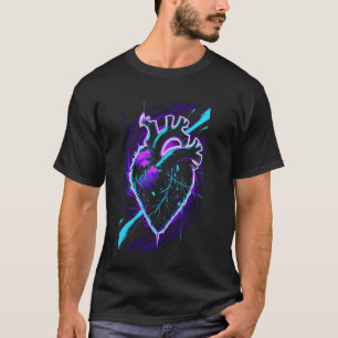 Gloeiend Gebroken Hart Jirai Kei Cyberpunk Estheti T-shirt