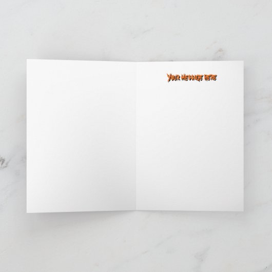 Gloeiend Halloween Tiki standbeeld Kaart (Binnen)