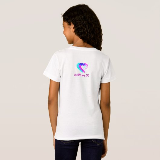 Gloeiend hart T-shirt (Achterkant volledig)