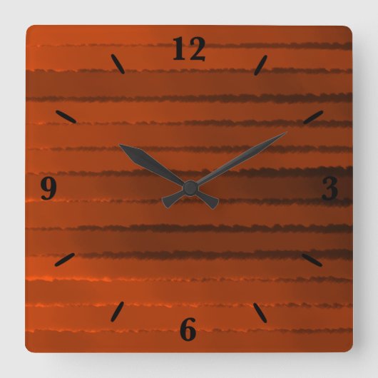 gloeiend heet spul vierkante klok (Voorkant)