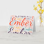 Gloeiend Kaart (Gele Bloem)