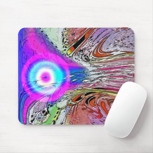 gloeiend komeet muismat (Met muis)