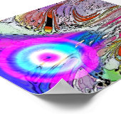 gloeiend komeet poster (Hoek)