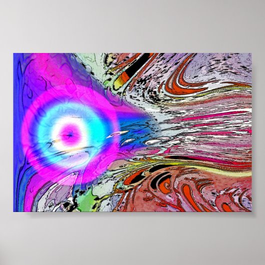 gloeiend komeet poster (Voorkant)