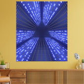 gloeiend licht canvas afdruk (Insitu (Woonkamer))