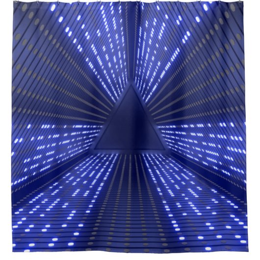 gloeiend licht douchegordijn (Voorkant)