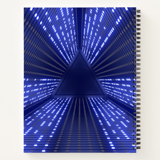 gloeiend licht notitieboek (Achterkant)