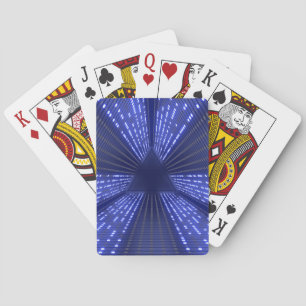 gloeiend licht pokerkaarten