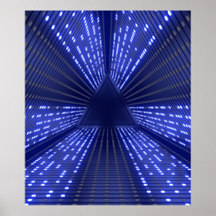 gloeiend licht poster