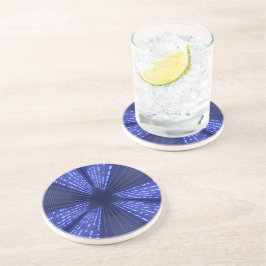 gloeiend licht zandsteen onderzetter