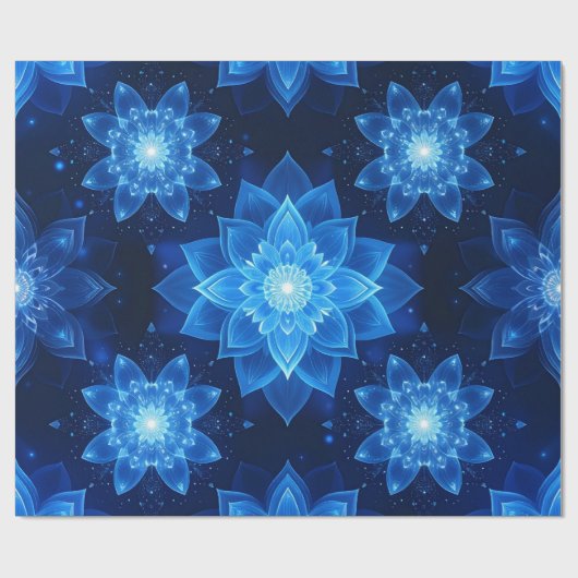 Gloeiend Lotus Wrapping Paper Cadeaupapier (Vlak)