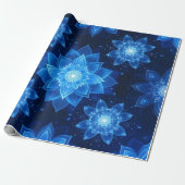 Gloeiend Lotus Wrapping Paper Cadeaupapier (Uitgerold)