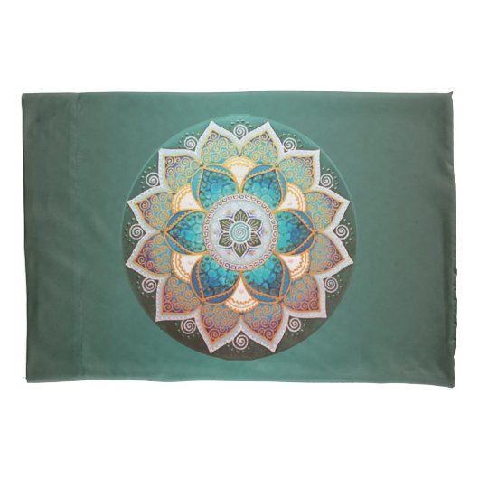 Gloeiend Mandala - Pillowcase Kussensloop (Voorkant)