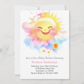 Gloeiend met Vreugde: Zonneschijn Baby Meisje Douc Kaart (Voorkant)