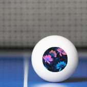 Gloeiend neon bloemen patroon pingpongbal (Net)