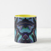 Gloeiend Neon Gebrandschilderd Glas Abstract Acryl Mok (Midden)