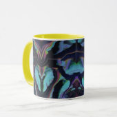 Gloeiend Neon Gebrandschilderd Glas Abstract Acryl Mok (Voorkant links)