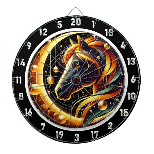 Gloeiend Oerwoud Hengstenkamer Meesterwerk Dartbord (Voorkant)