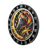 Gloeiend Oerwoud Hengstenkamer Meesterwerk Dartbord (Voorkant Rechts)