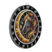 Gloeiend Oerwoud Hengstenkamer Meesterwerk Dartbord (Voorkant Links)