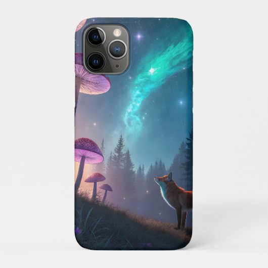 Gloeiend Paddenstoelenbos Vos Fantasie Kunst Case-Mate iPhone Case (Achterkant)