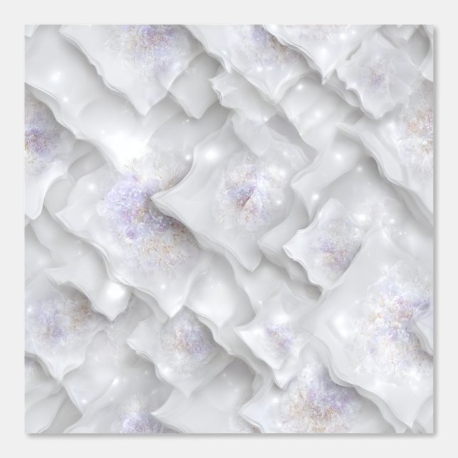 Gloeiend Petal Cascade Abstract Behang (Voorkant)