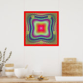 Gloeiend rood poster (Keuken)