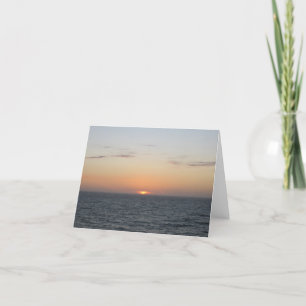 Gloeiend Sinaasappel Sunset Note Kaart