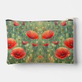 Gloeiend veld van rode klaprozen, personaliseerbaa etui (Achterkant)