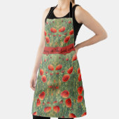 Gloeiend veld van rode klaprozen, personaliseerbaa schort (Insitu)