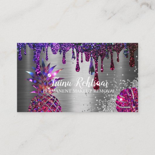 gloeiend vertrouwen permanente make-up visitekaartje (Voorkant)