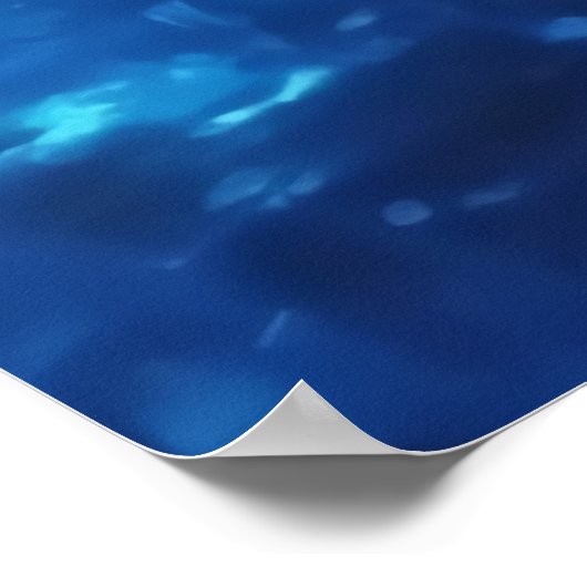 Gloeiend water Bioluminescent strand Poster (Hoek)