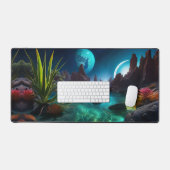 Gloeiend water op een verre planeet bureaumat (Keyboard & Muis)