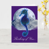 Gloeiend ZEE PAARD Denken aan U Kaart Series (Gele Bloem)