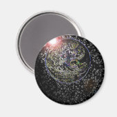 gloeiende aarde magneet (Voorkant / Achterkant)