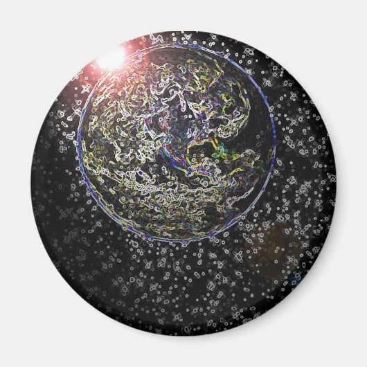 gloeiende aarde magneet (Voorkant)