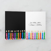 Gloeiende aardekaarsen op zwart kaart (Binnen)