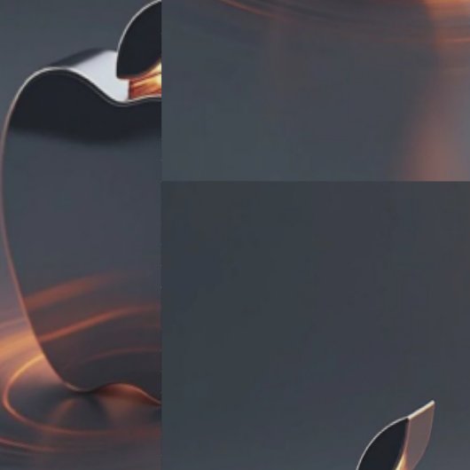 Gloeiende Apple Tech Vibes Behang (Zoom)