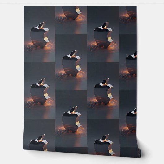 Gloeiende Apple Tech Vibes Behang (Afrollen)