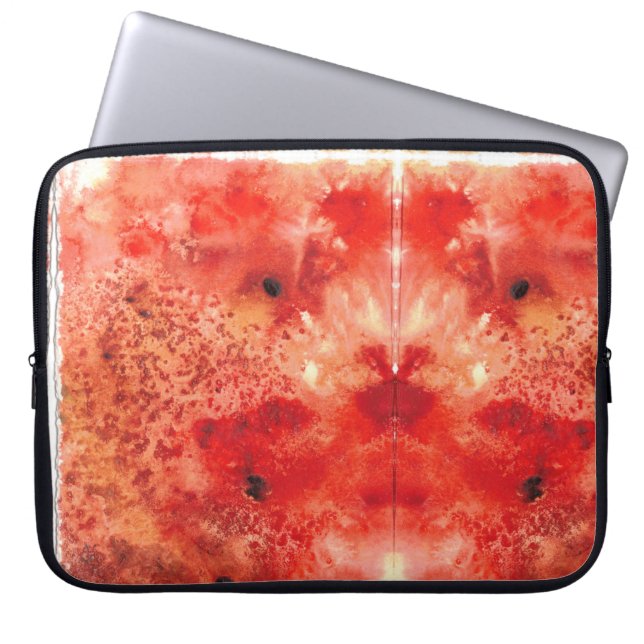 Gloeiende As Ontvouwt Laptop Sleeve (Voorkant)