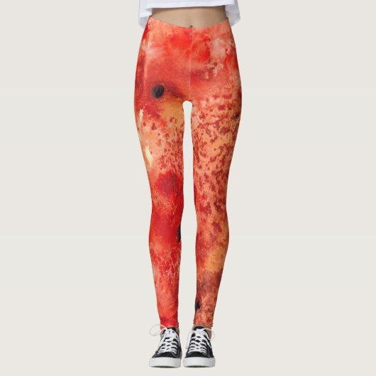 Gloeiende As Ontwikkelt Zich Leggings (Voorkant)
