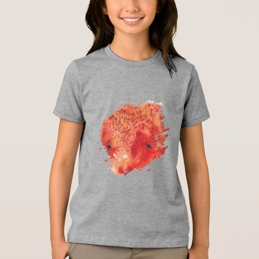 Gloeiende As Ontwikkelt Zich Tri-Blend Shirt (Voorkant)