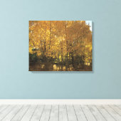 Gloeiende Aspen bomen Wilkerson Pass Colorado Canvas Afdruk (Insitu (Houten vloer))